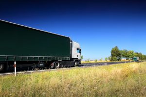 Truck on the road